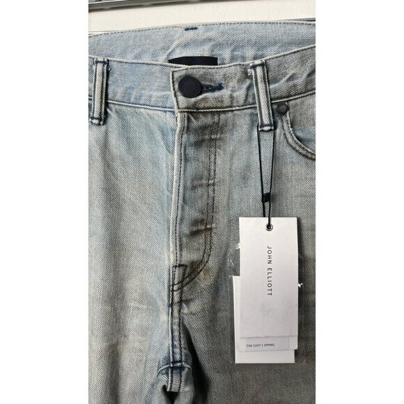 BNWT JOHN ELLIOTT THE CAST 2 SPRING DIRTY JEANS - Picture 2 of 16